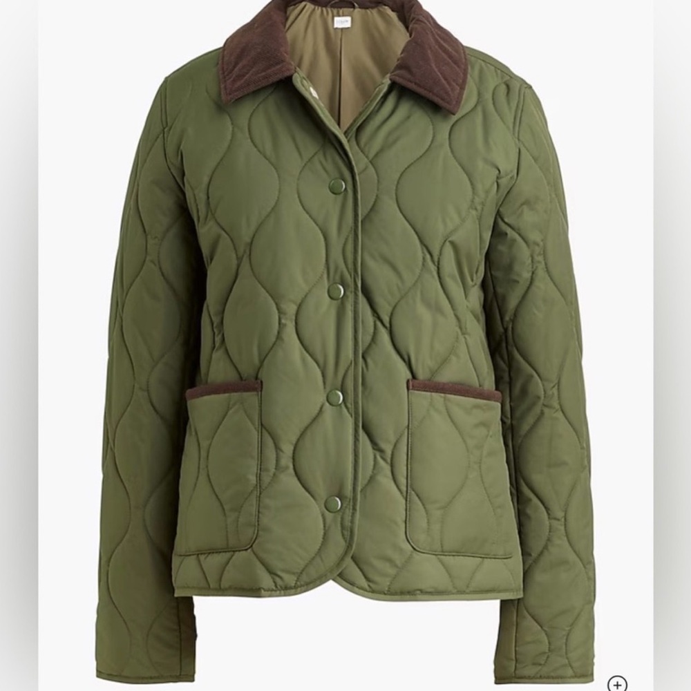 J. Crew Factory Quilted Barn Jacket • XL • NWT